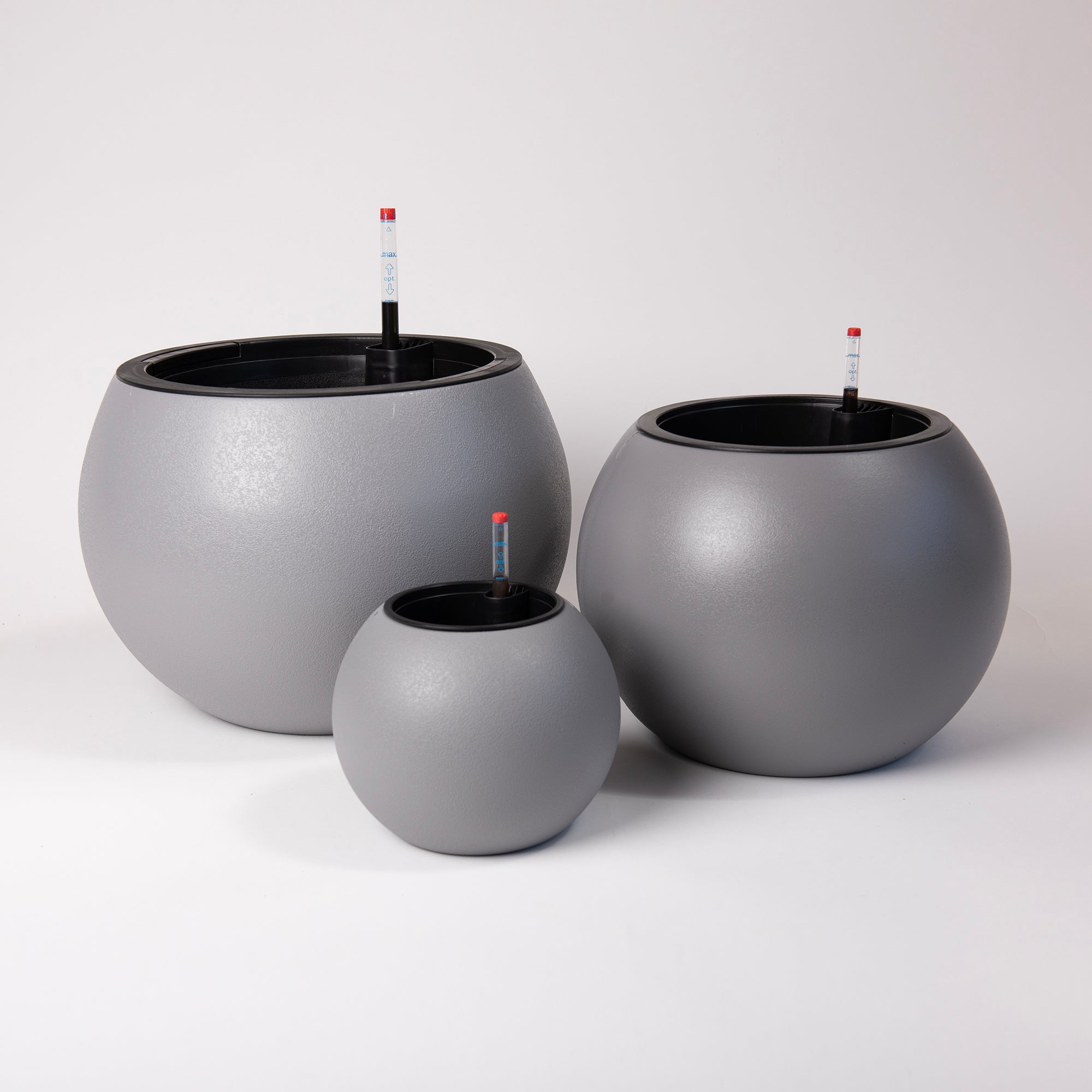 Pack Trío Gris – Maceteros Autorregantes Corina, Laura y Petra